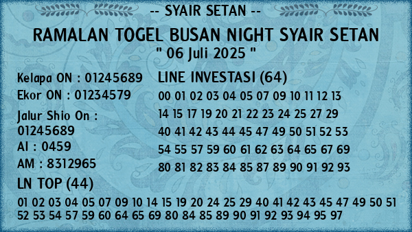 Prediksi Busan Night