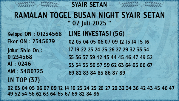 Prediksi Busan Night