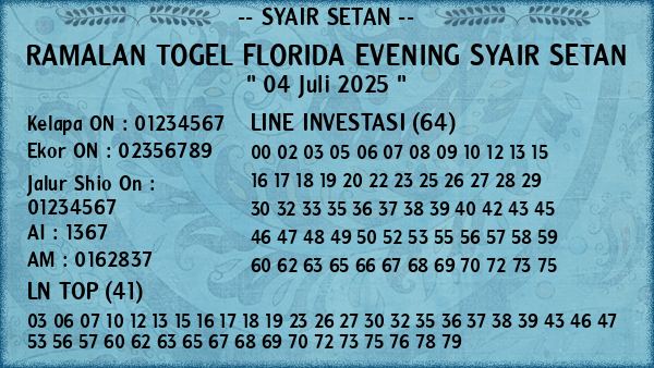 Prediksi Florida Evening