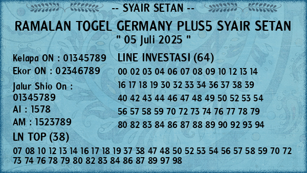 Prediksi Germany Plus5