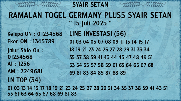 Prediksi Germany Plus5