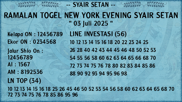 Prediksi New York Evening