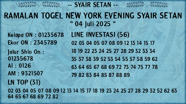 Prediksi New York Evening