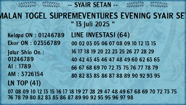 Prediksi Supremeventures Evening