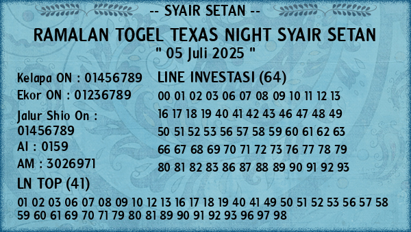 Prediksi Texas Night