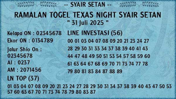 Prediksi Texas Night
