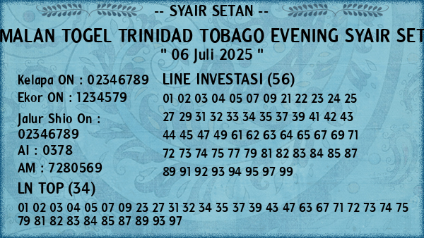 Prediksi Trinidad Tobago Evening