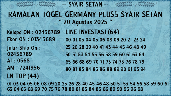 Prediksi Germany Plus5