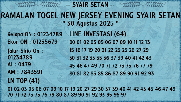 Prediksi New Jersey Evening