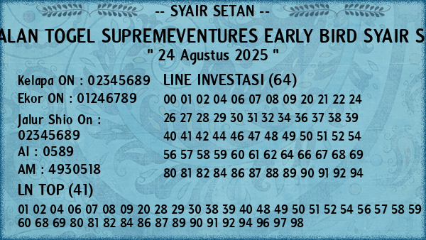 Prediksi Supremeventures Early Bird