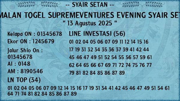 Prediksi Supremeventures Evening