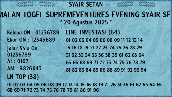 Prediksi Supremeventures Evening