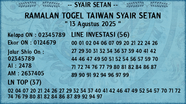 Prediksi Taiwan
