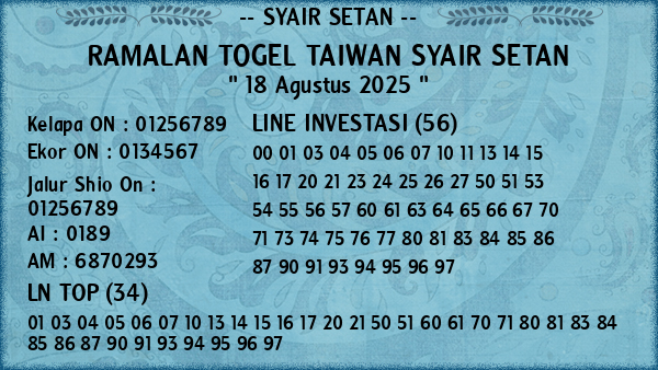 Prediksi Taiwan