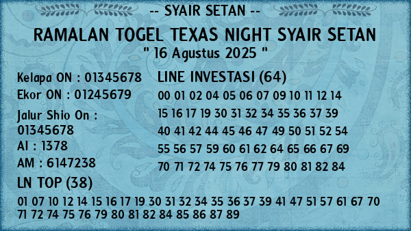 Prediksi Texas Night