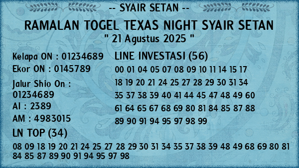 Prediksi Texas Night