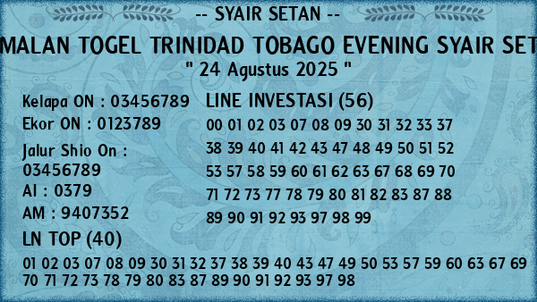 Prediksi Trinidad Tobago Evening