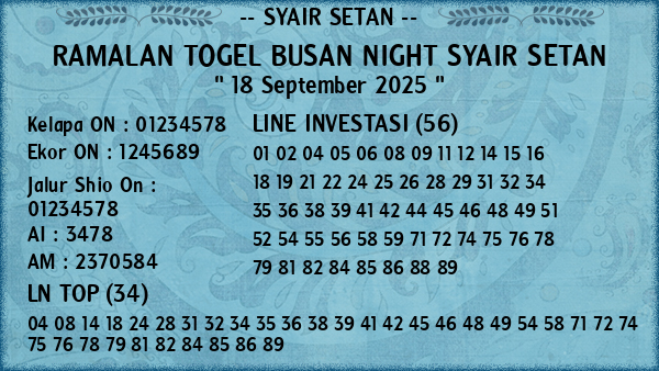 Prediksi Busan Night