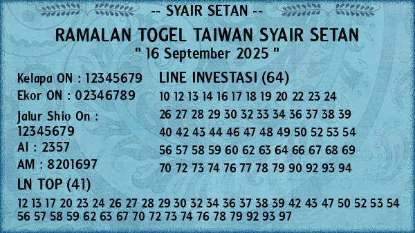Prediksi Taiwan
