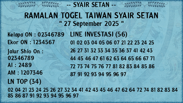 Prediksi Taiwan