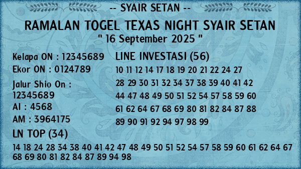 Prediksi Texas Night