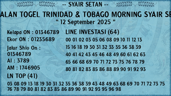 Prediksi Trinidad & Tobago Morning