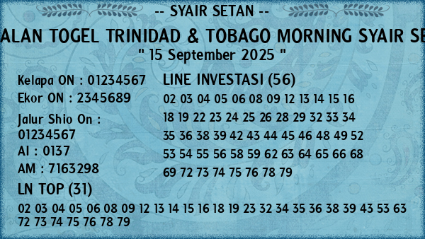 Prediksi Trinidad & Tobago Morning