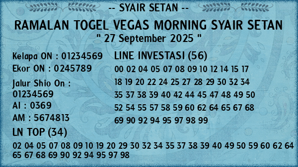 Prediksi Vegas Morning