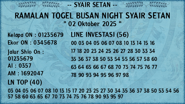 Prediksi Busan Night