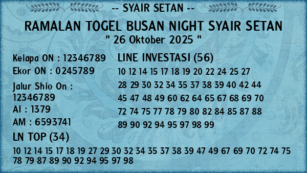 Prediksi Busan Night