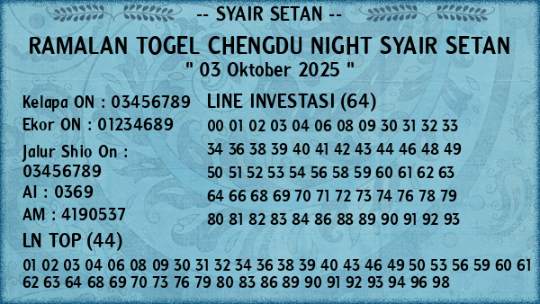 Prediksi Chengdu Night
