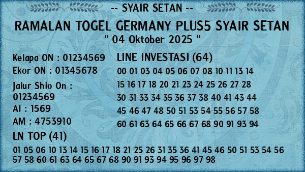 Prediksi Germany Plus5