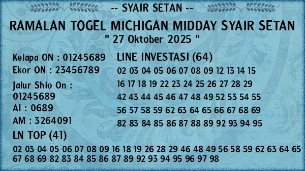 Prediksi Michigan Midday
