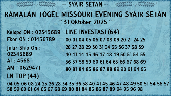 Prediksi Missouri Evening