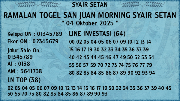 Prediksi San Juan Morning