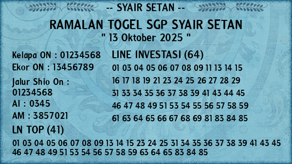 Prediksi SGP