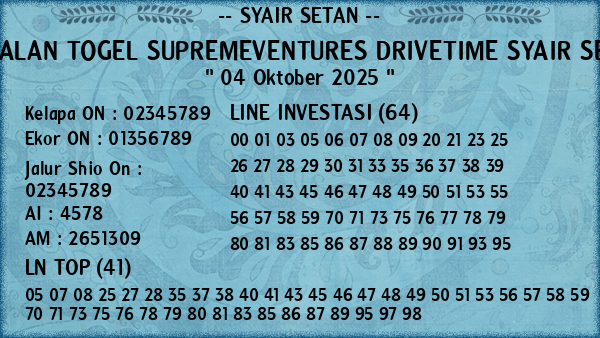 Prediksi Supremeventures Drivetime