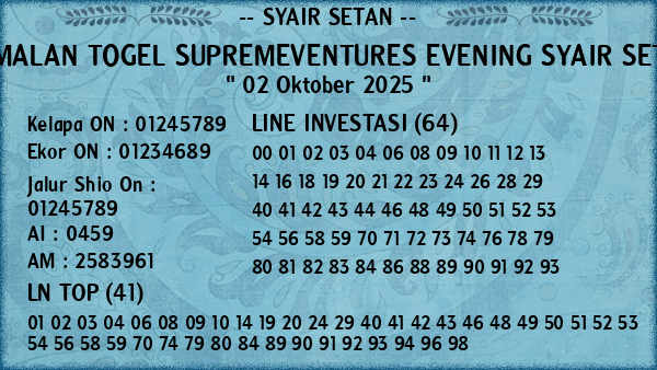 Prediksi Supremeventures Evening