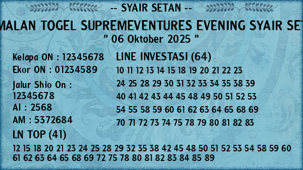 Prediksi Supremeventures Evening