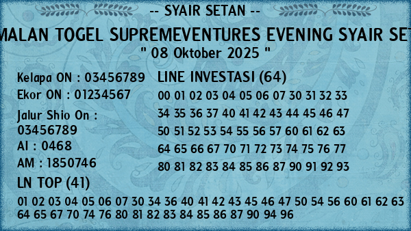 Prediksi Supremeventures Evening