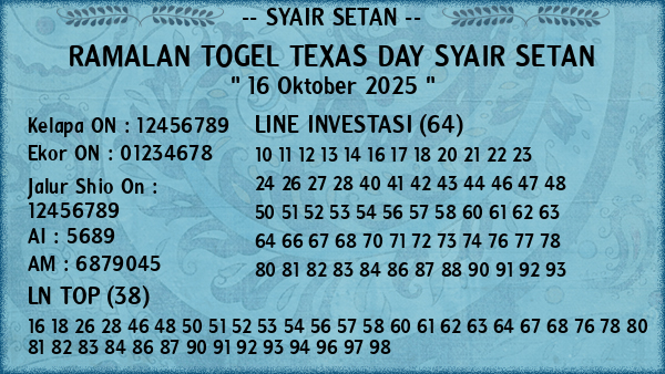 Prediksi Texas Day