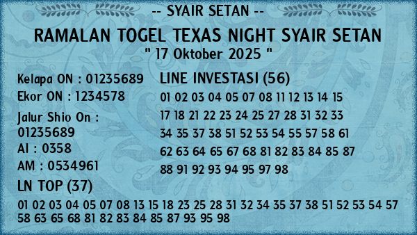 Prediksi Texas Night