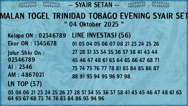 Prediksi Trinidad Tobago Evening