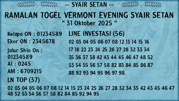 Prediksi Vermont Evening