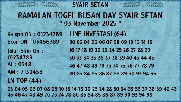 Prediksi Busan Day