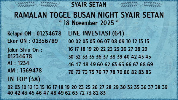 Prediksi Busan Night