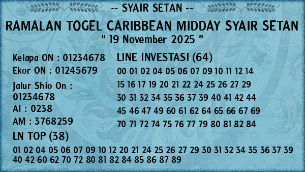 Prediksi Caribbean Midday