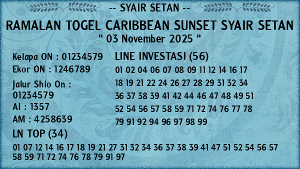 Prediksi Caribbean Sunset