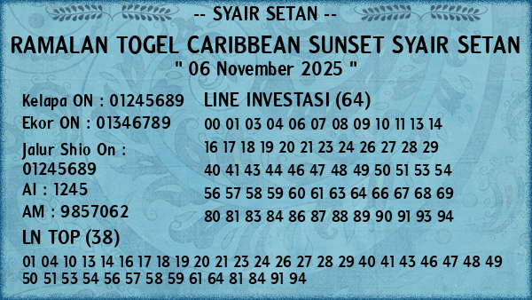 Prediksi Caribbean Sunset