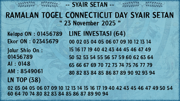 Prediksi Connecticut Day
